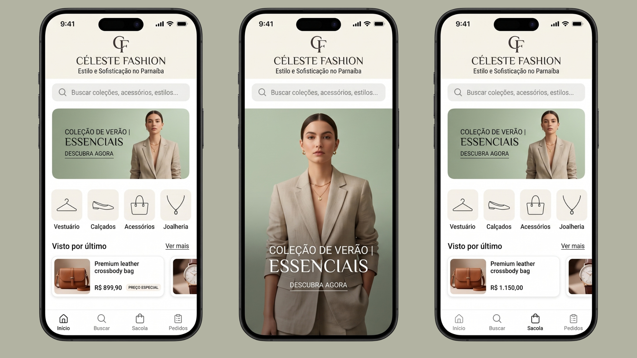 Exemplo de app para moda